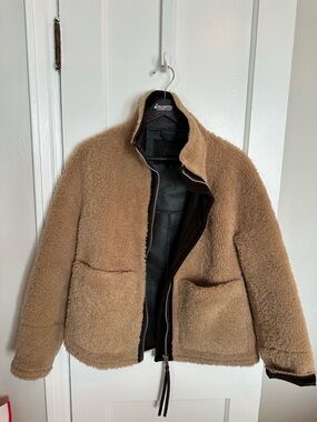 Zara Teddy Shearling Jacket - XS